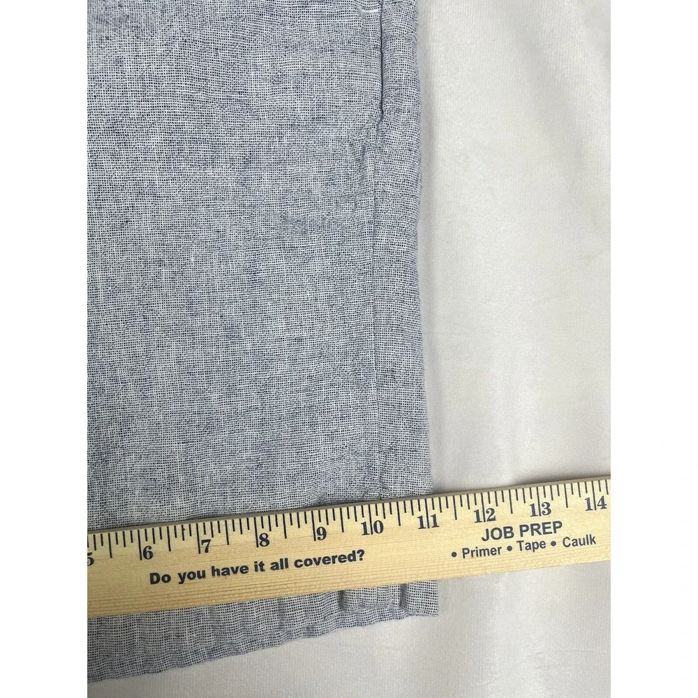 Calvin Klein Blue Lightweight 38 Beach Chino Light Blue Linen Cotton mix Shorts